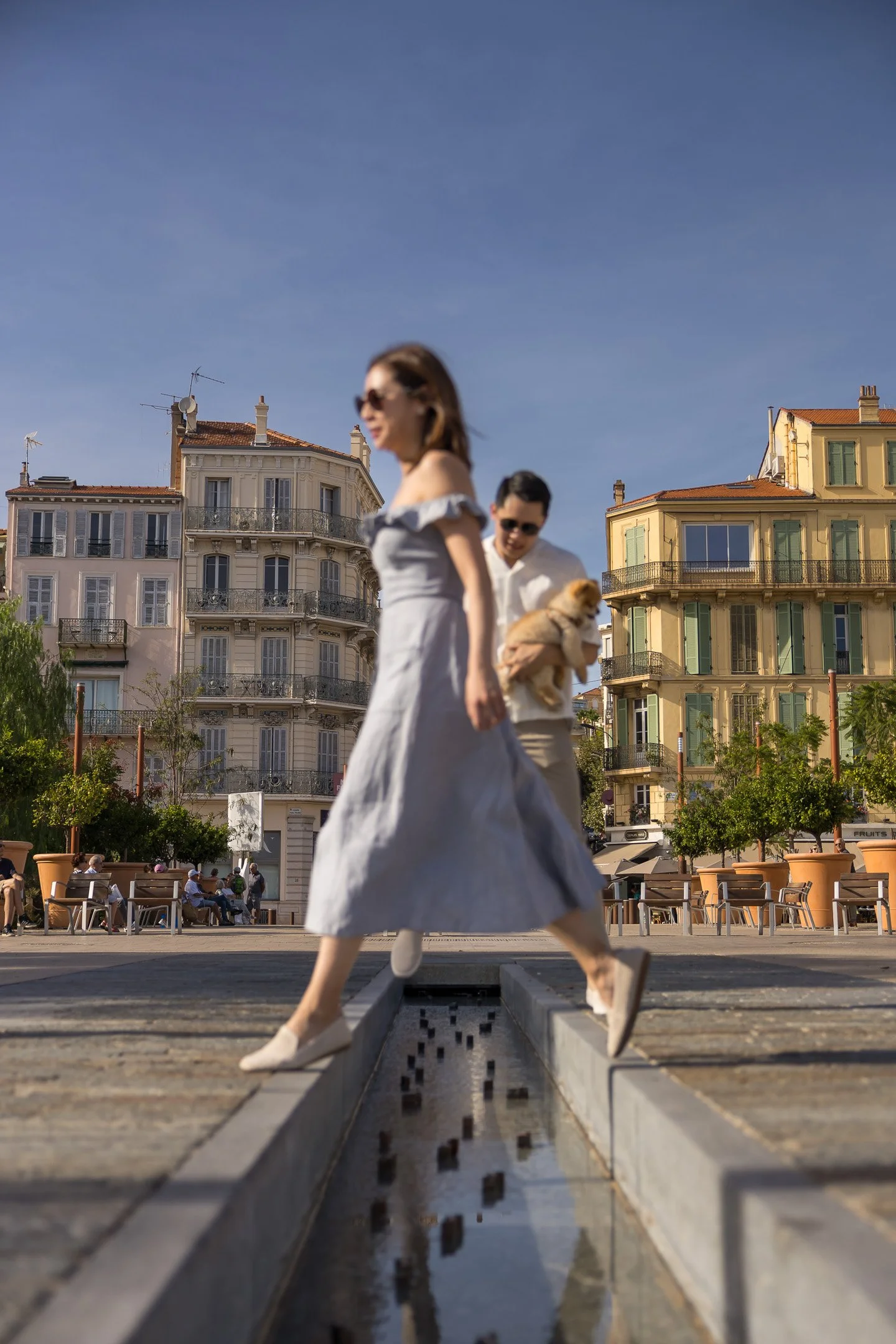 Engagement shoot, Asian couple, Cannes, France, international wedding photographer.