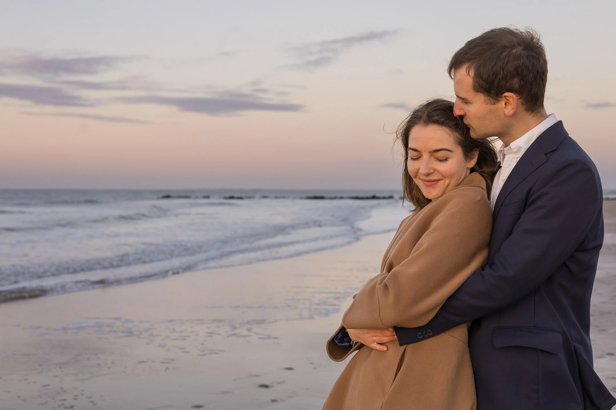 Engagement shoot, beach photos, Knokke-Heist photographer 