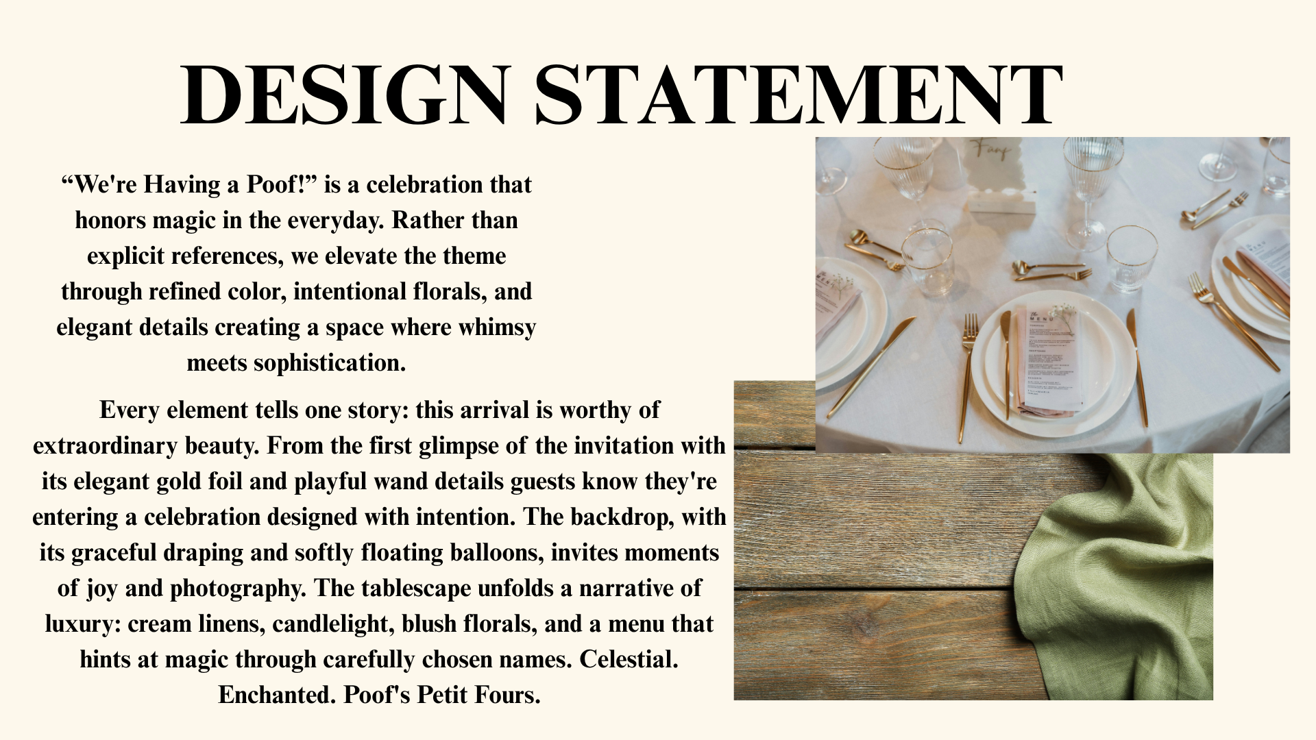 Design Statement