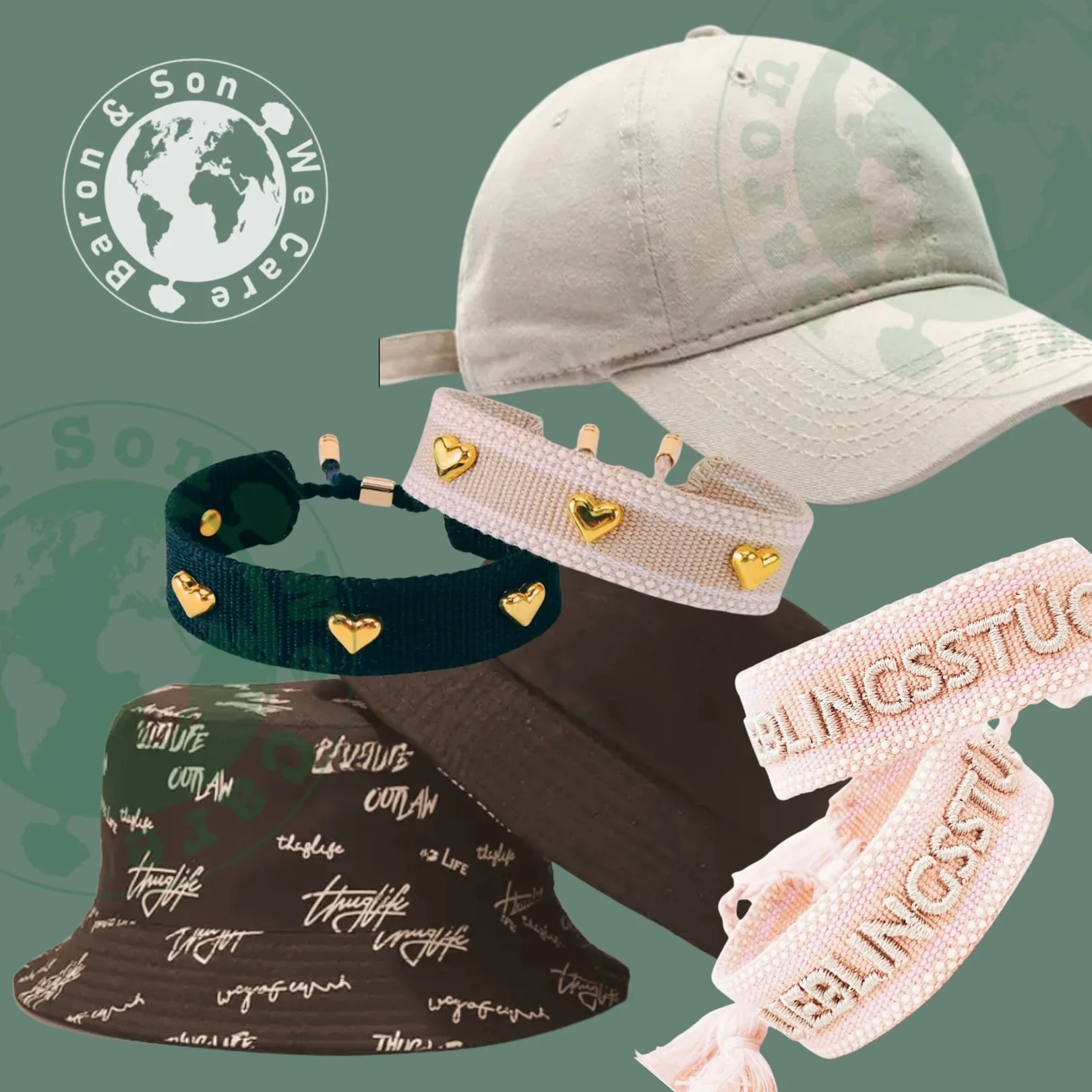 Baron & Son Highlight: Caps, Taschen und Accessoires mit Lieblingsstück-Branding in gedeckten Farben