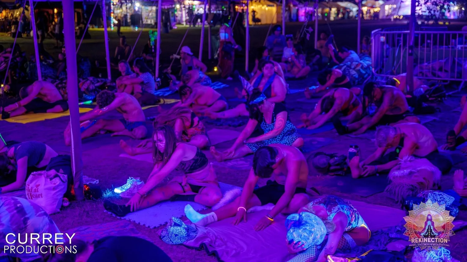 Blacklight yoga festival programming