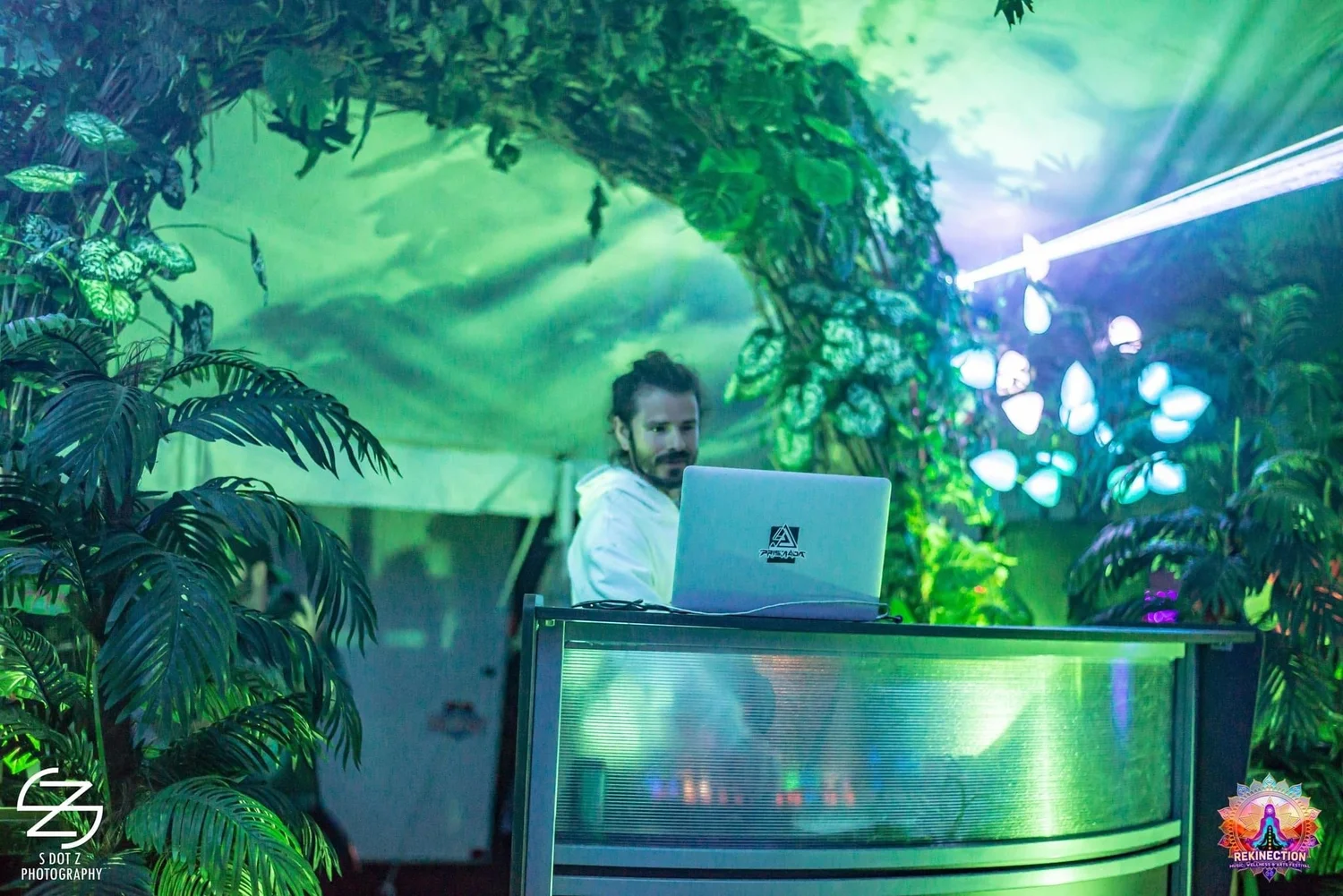 Illuminated Jungle Stage at Rekinection Festival