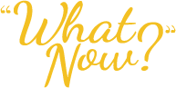Graphic of words saying "What Now?"
