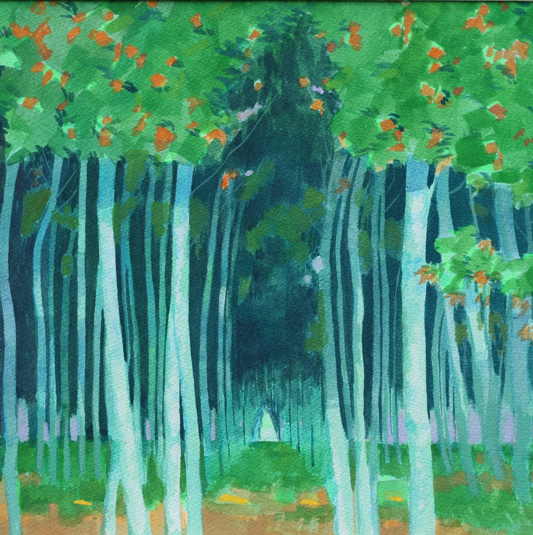 30cm x 30cm gouache on paper
