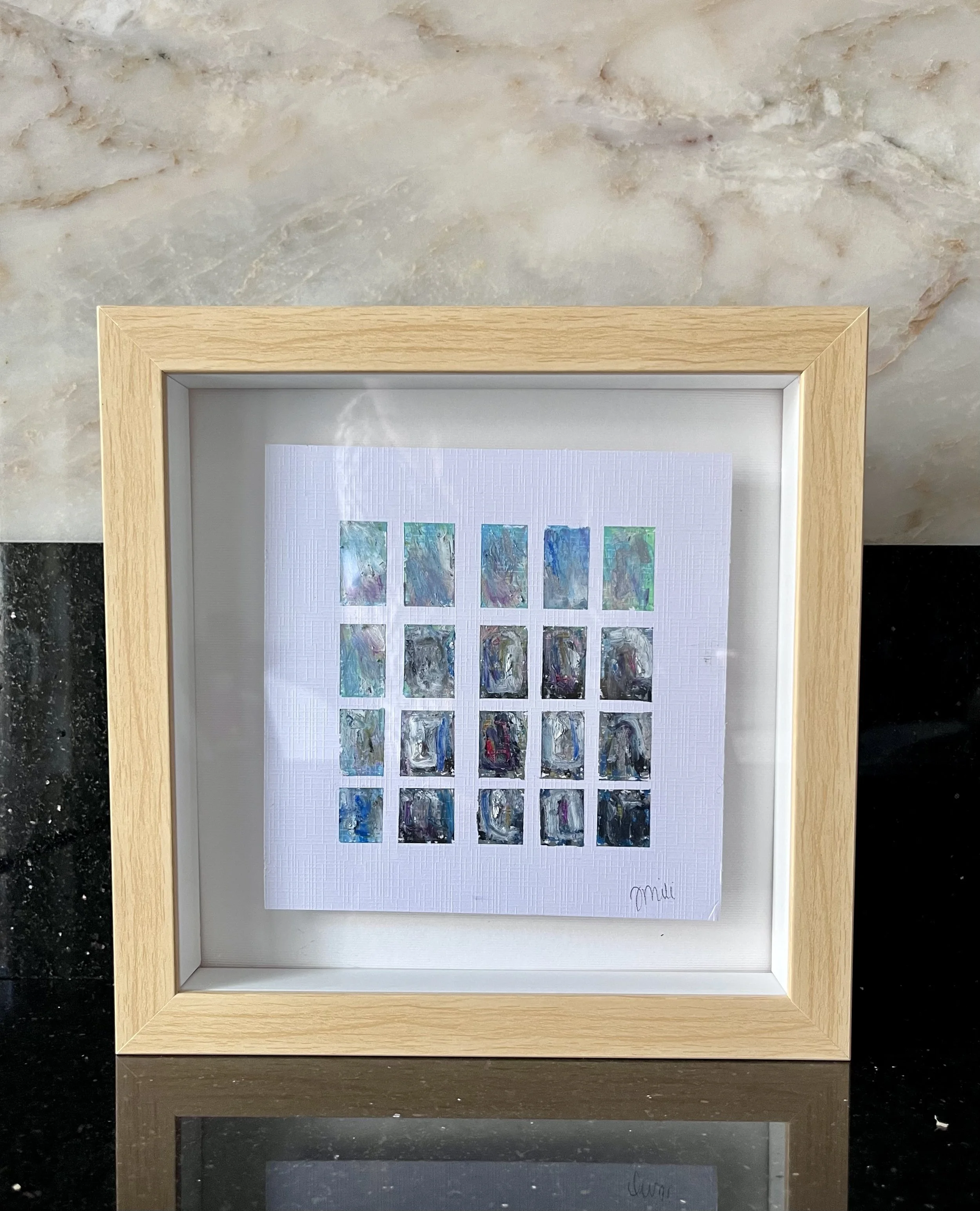 Abstract Note Framed