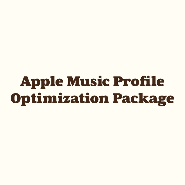Apple Music Profile Optimization Package