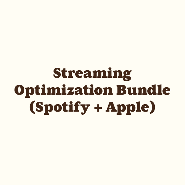 Streaming Optimization Bundle (Spotify + Apple)