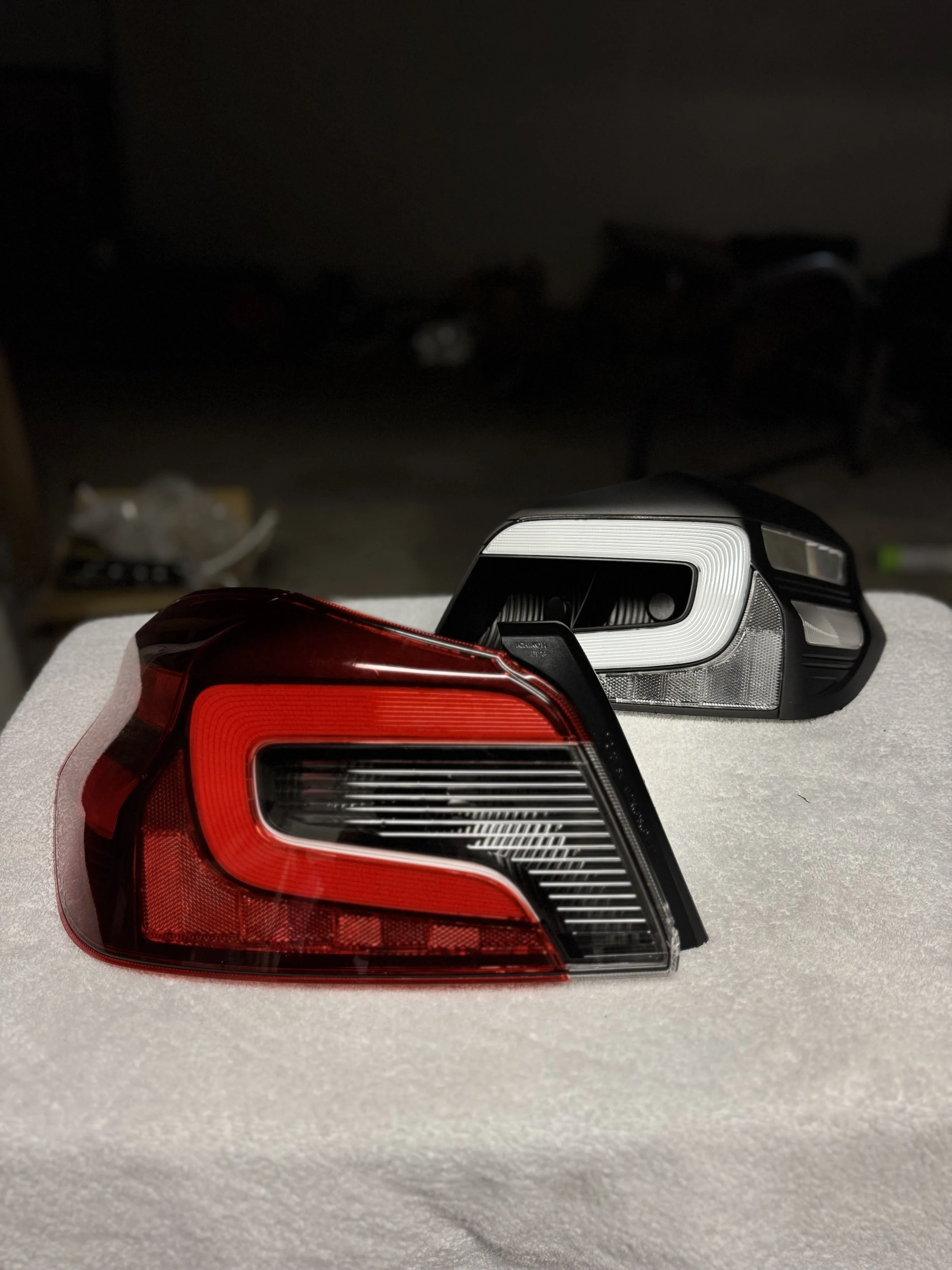OEM Cherry Red Custom Tail Lights (WRX & STI)