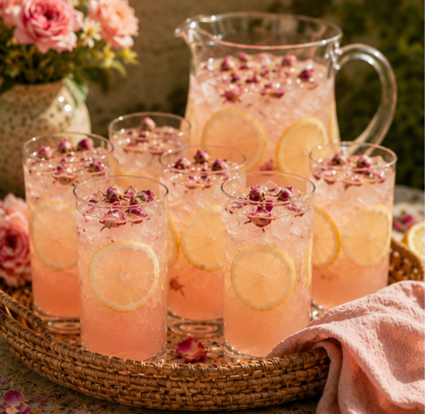 Rose Honey Lemonade