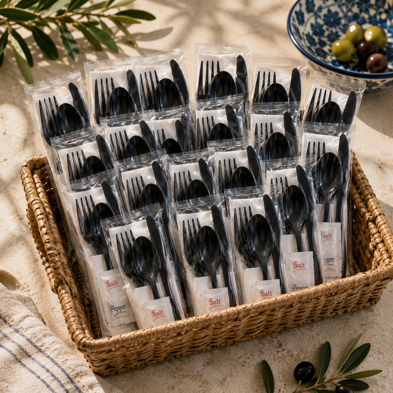 Wrapped Cutlery Sets