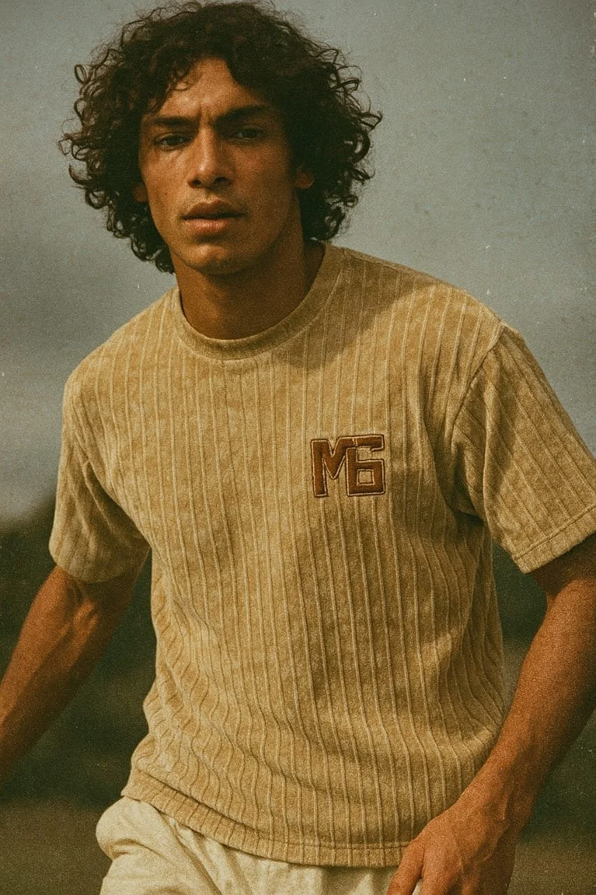Classic Striped Logo Tee