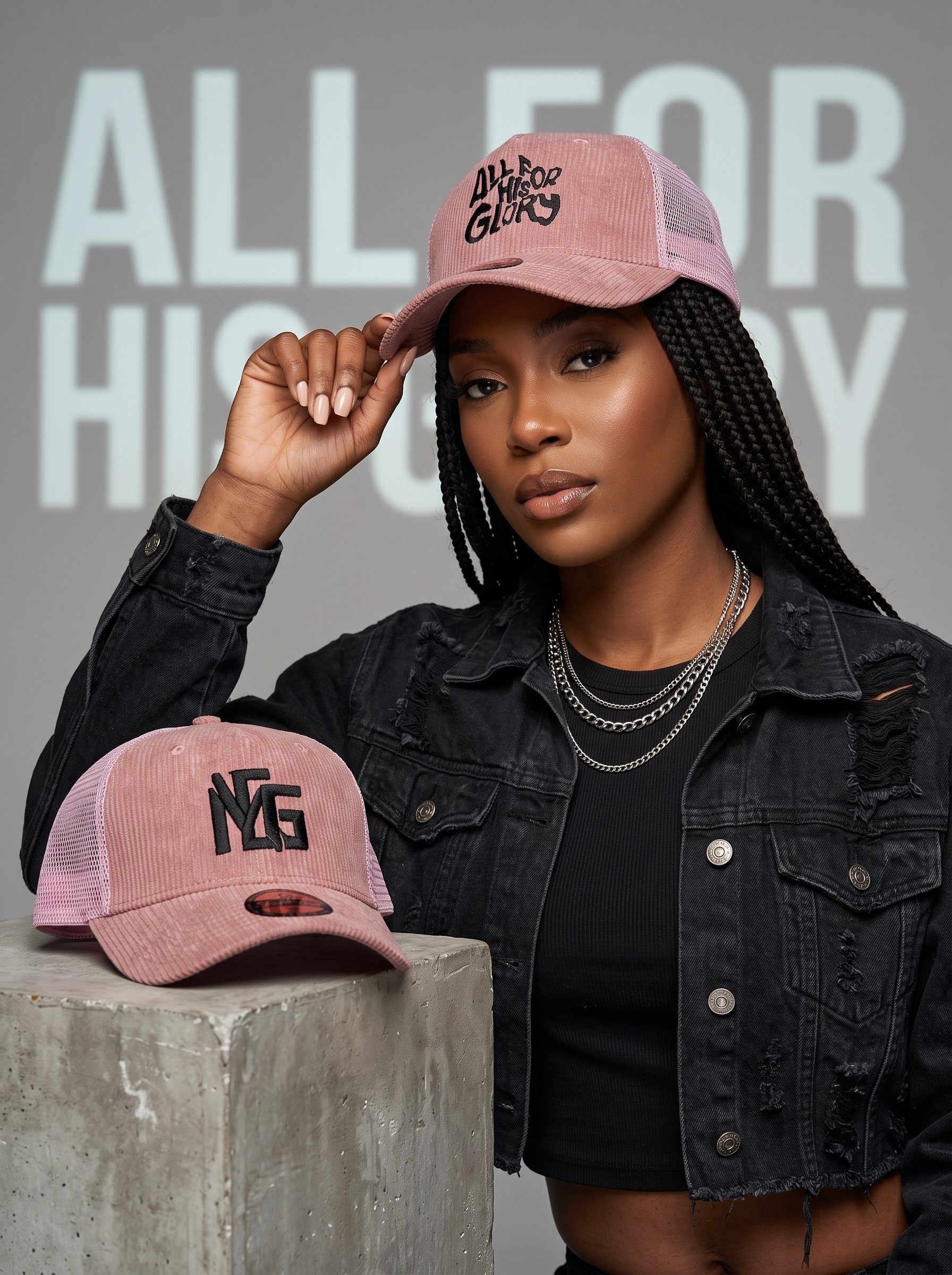 Mynesclo Corduroy Mesh Cap