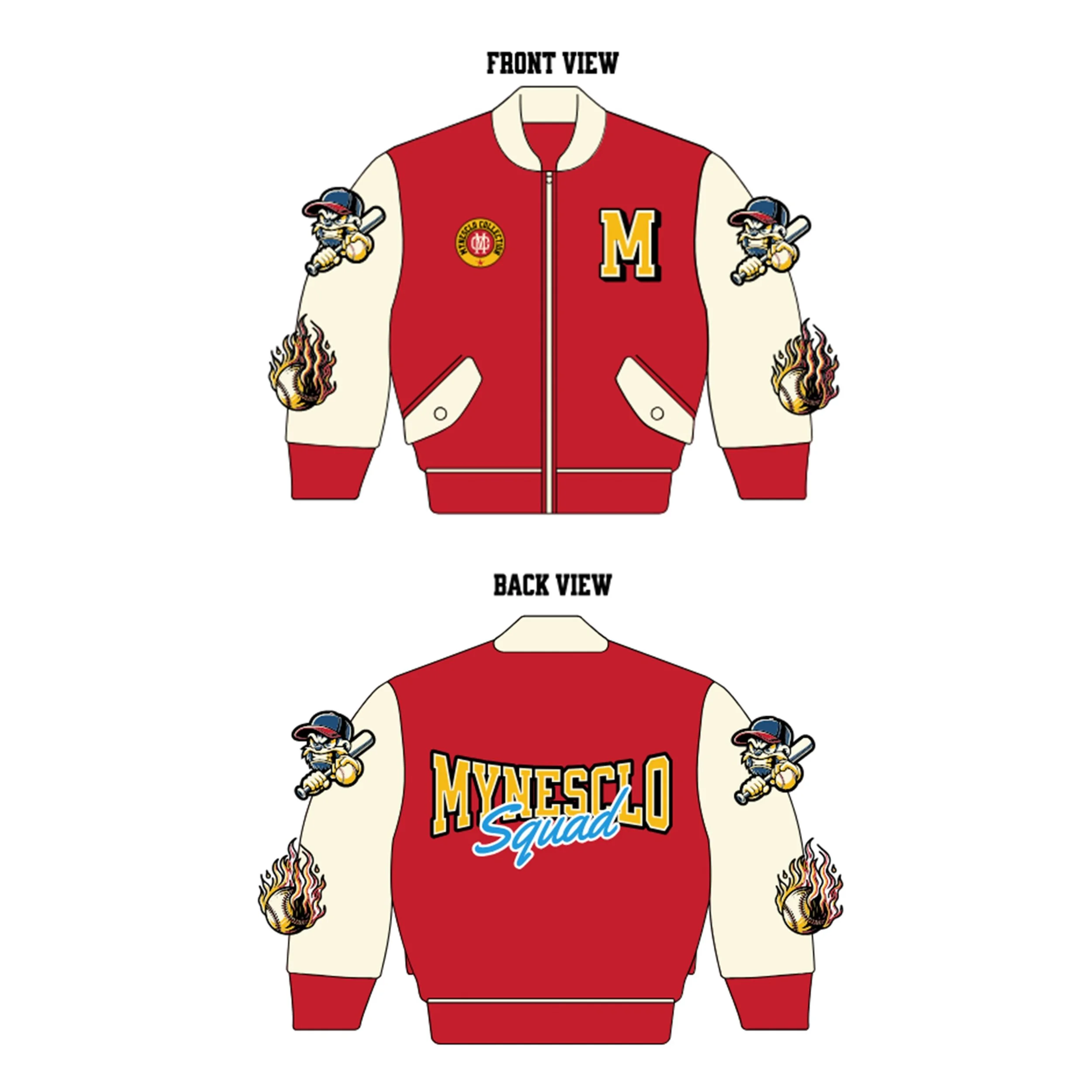 Mynesclo Squad Varsity Jacket