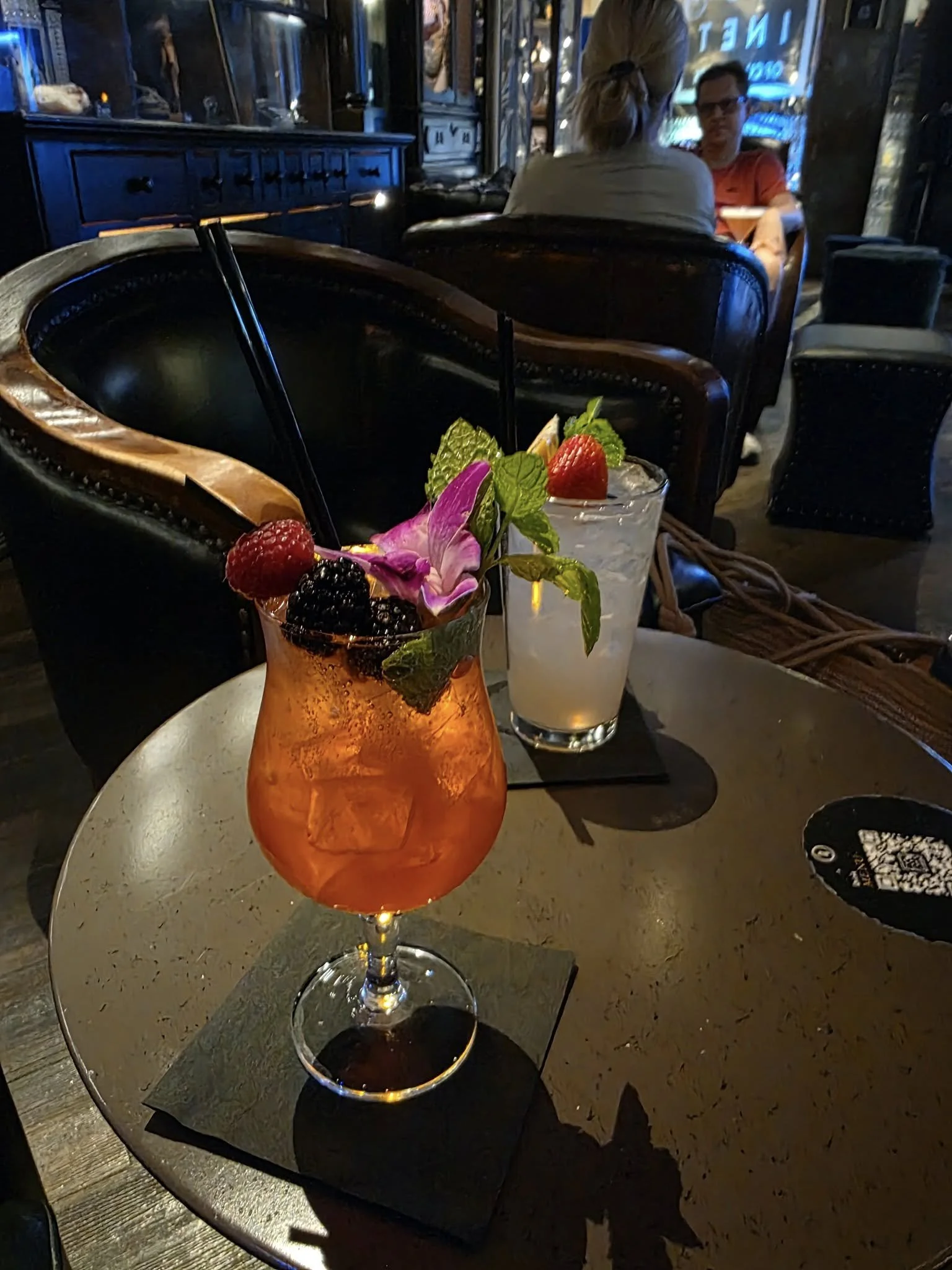 Drinks at the Cabinet of Curiosities in Las Vegas after visiting the Human Bodies Exhibit
