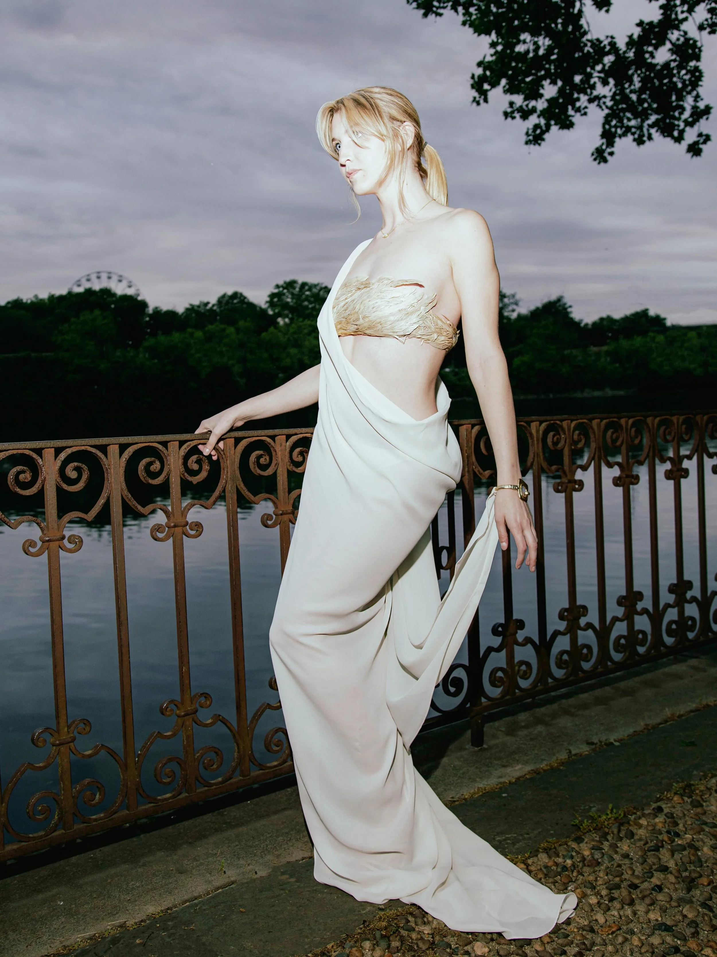 &ldquo;Ragnarok&rdquo;
A fierce yet beautiful collection inspired by the feminine duality of Valkyries in Scandinavian folklore, where strength and beauty coexist. Details are influenced by the raw landscapes of Iceland and the powerful bird referenc