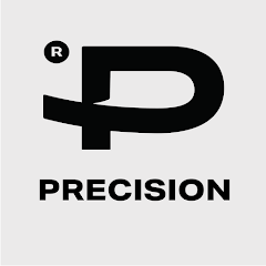 Logo of Precision with a stylized letter P and the word Precision underneath.