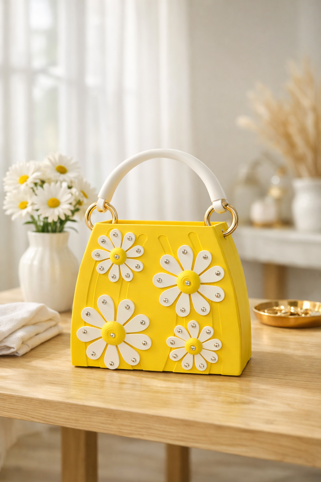 LemonBlossom Sculpted Bag