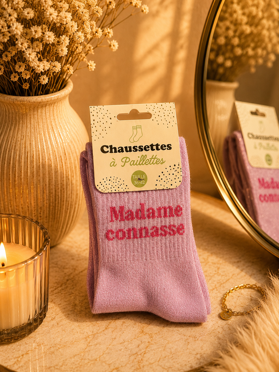 Chaussettes à Paillettes – Madame Connasse