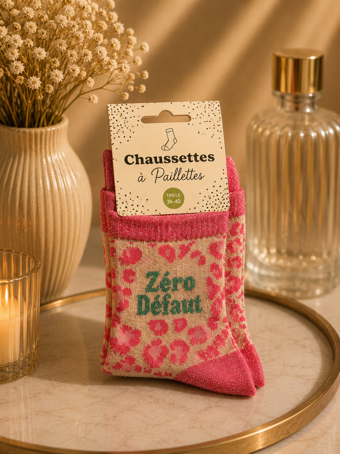 Chaussettes à paillettes "Zéro Défaut"