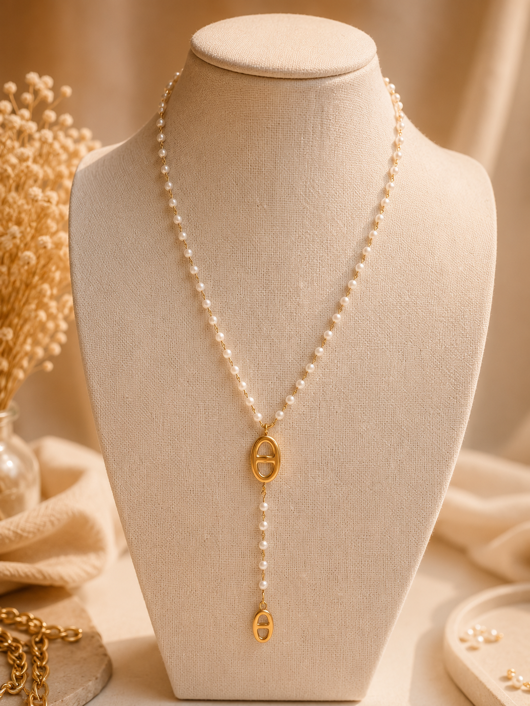 Collier Valentina – Acier Inoxydable Doré