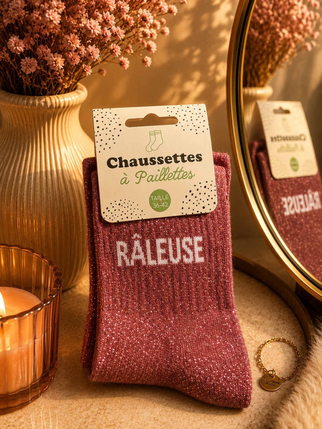Chaussettes à Paillettes – Râleuse