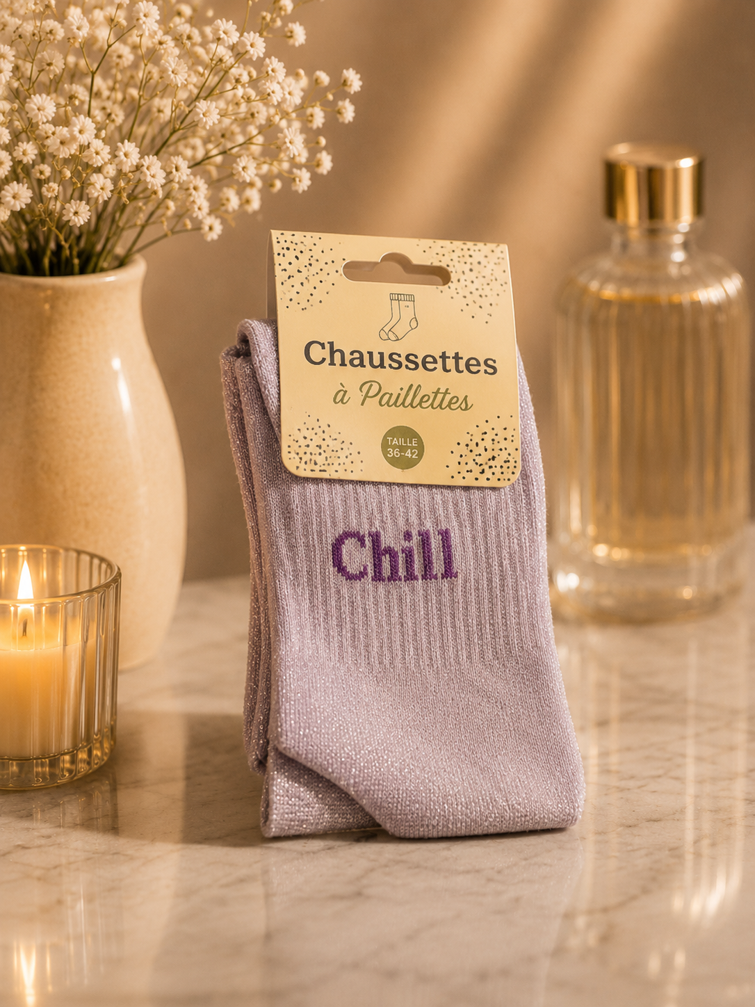 Chaussettes à Paillettes « Chill »