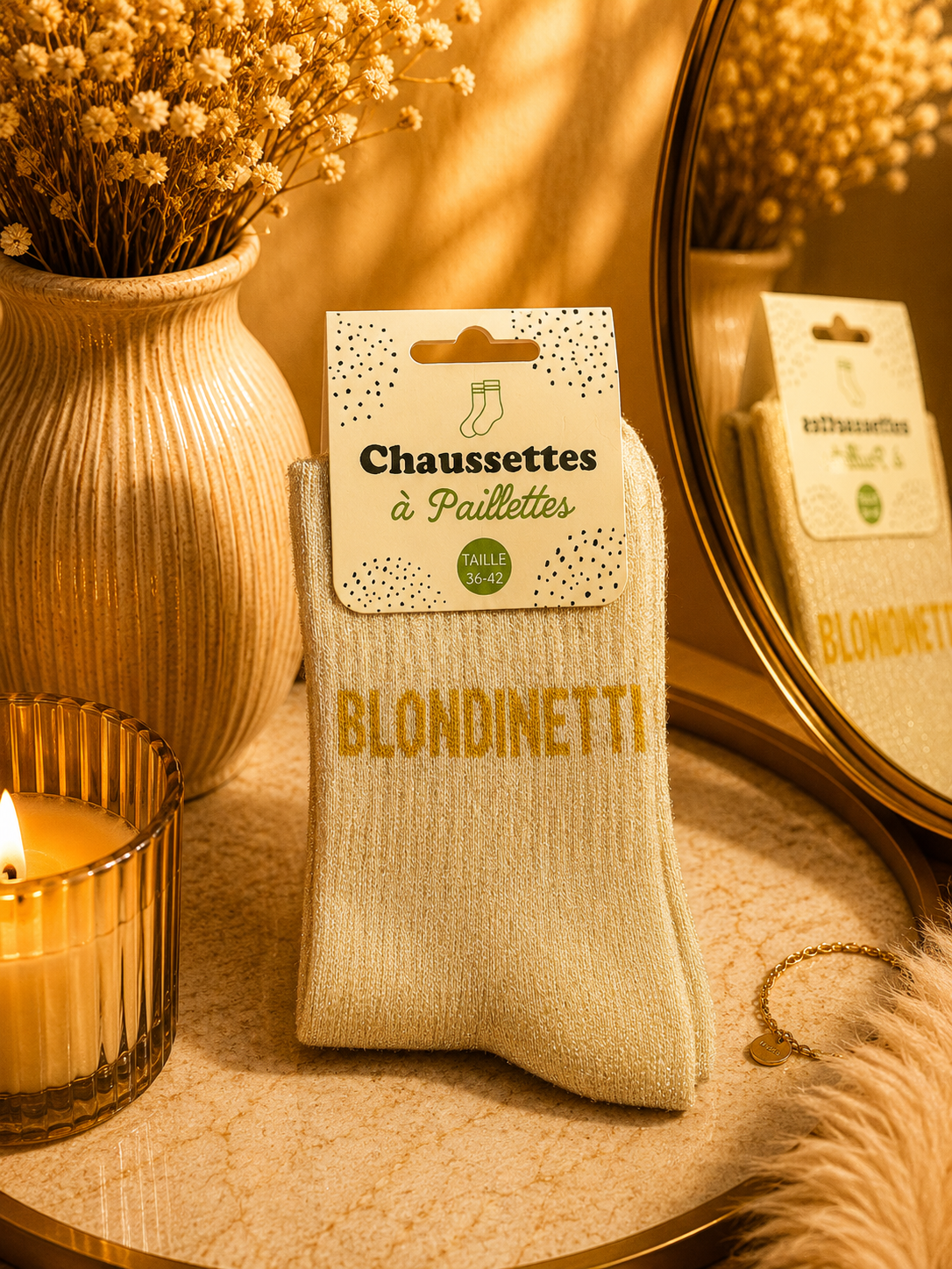 Chaussettes à Paillettes – Blondinette