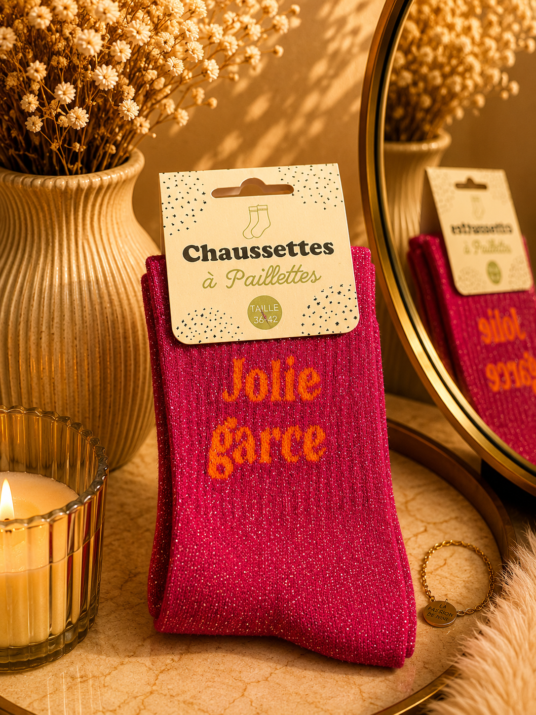 Chaussettes à Paillettes – Jolie Garce