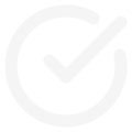 Checkmark icon inside a circle.