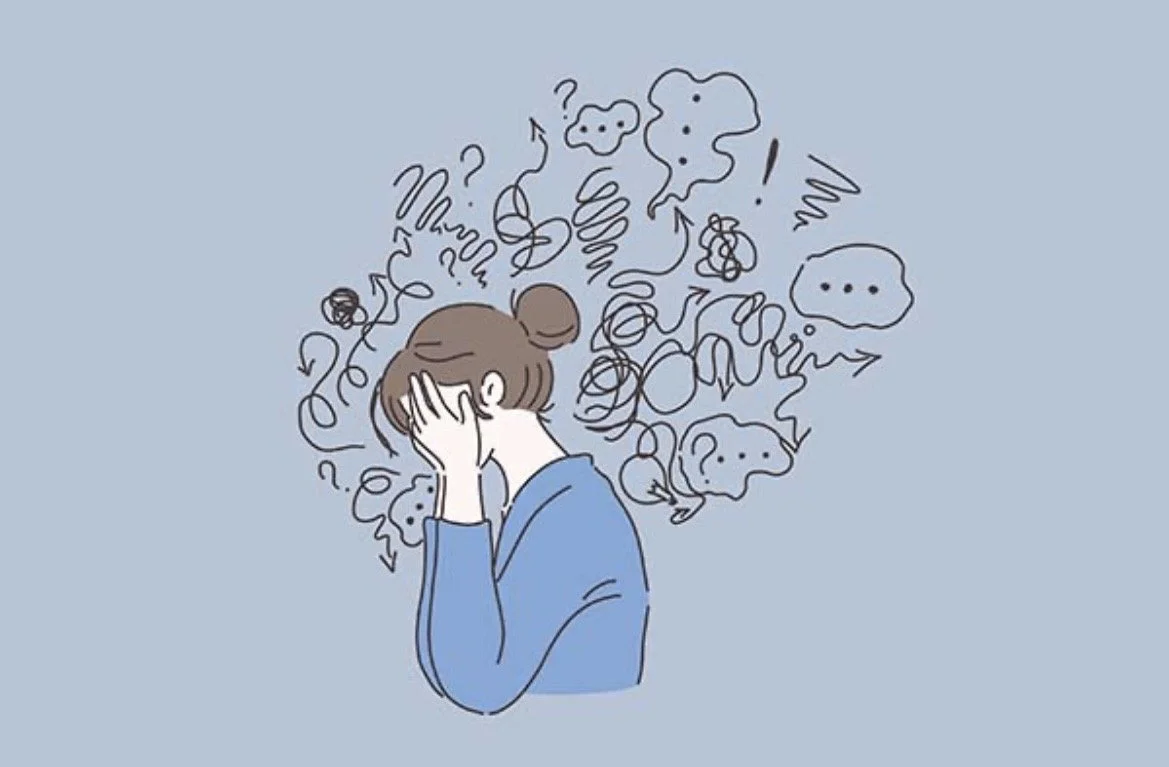 Licensed CBT therapist treating anxiety overwhelm excessive worry and racing thoughts Mindfulness and cognitive behavioral therapy for anxiety stress insomnia and restlessness Evidence-based anxiety treatment for worried thoughts racing thoughts