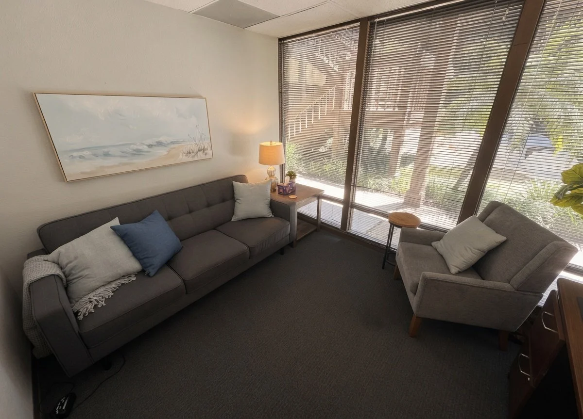 Zach Ismirnioglou's therapy office in Santa Ana, Orange County.