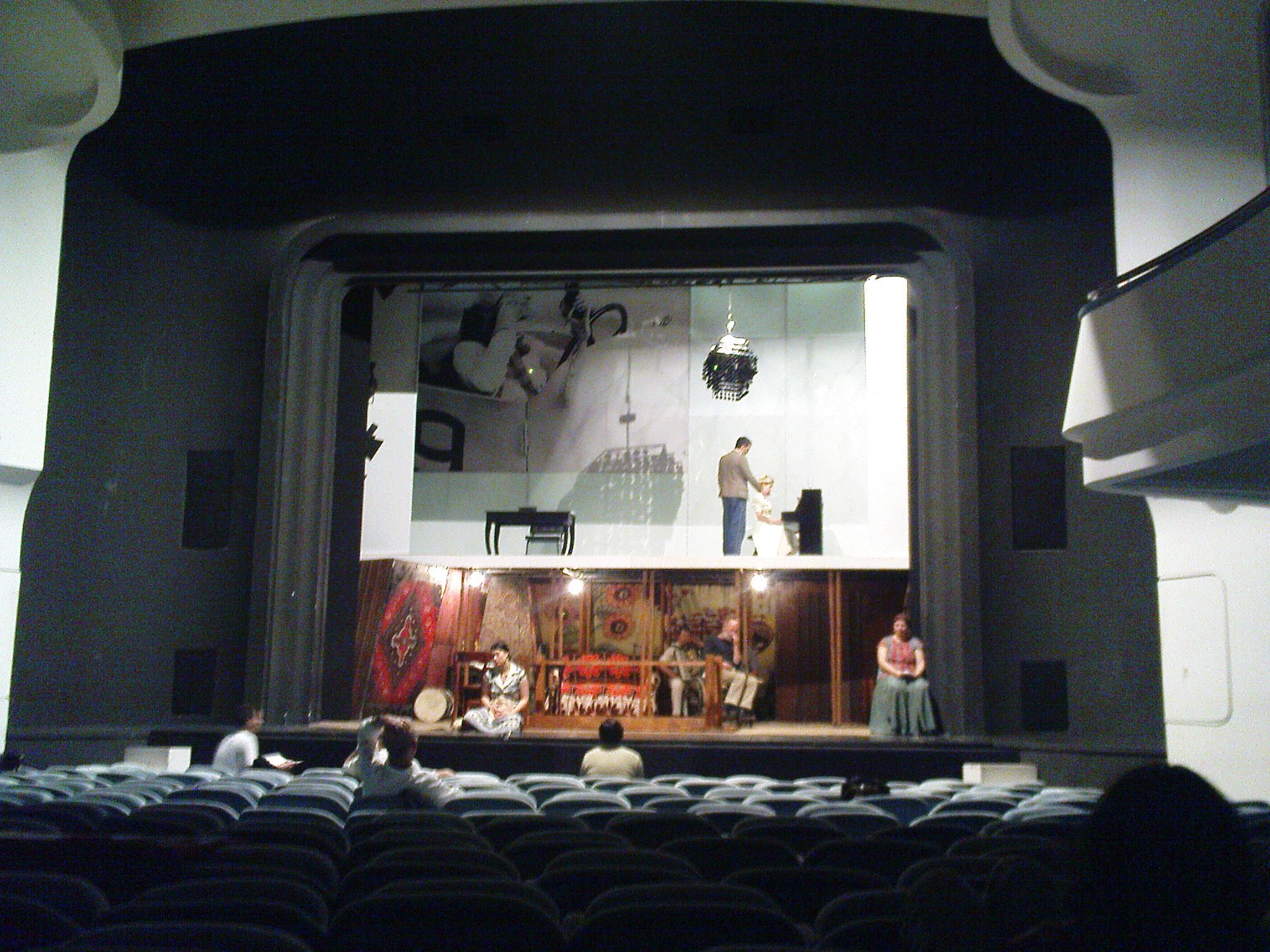 Getting ready for a dress rehearsal.