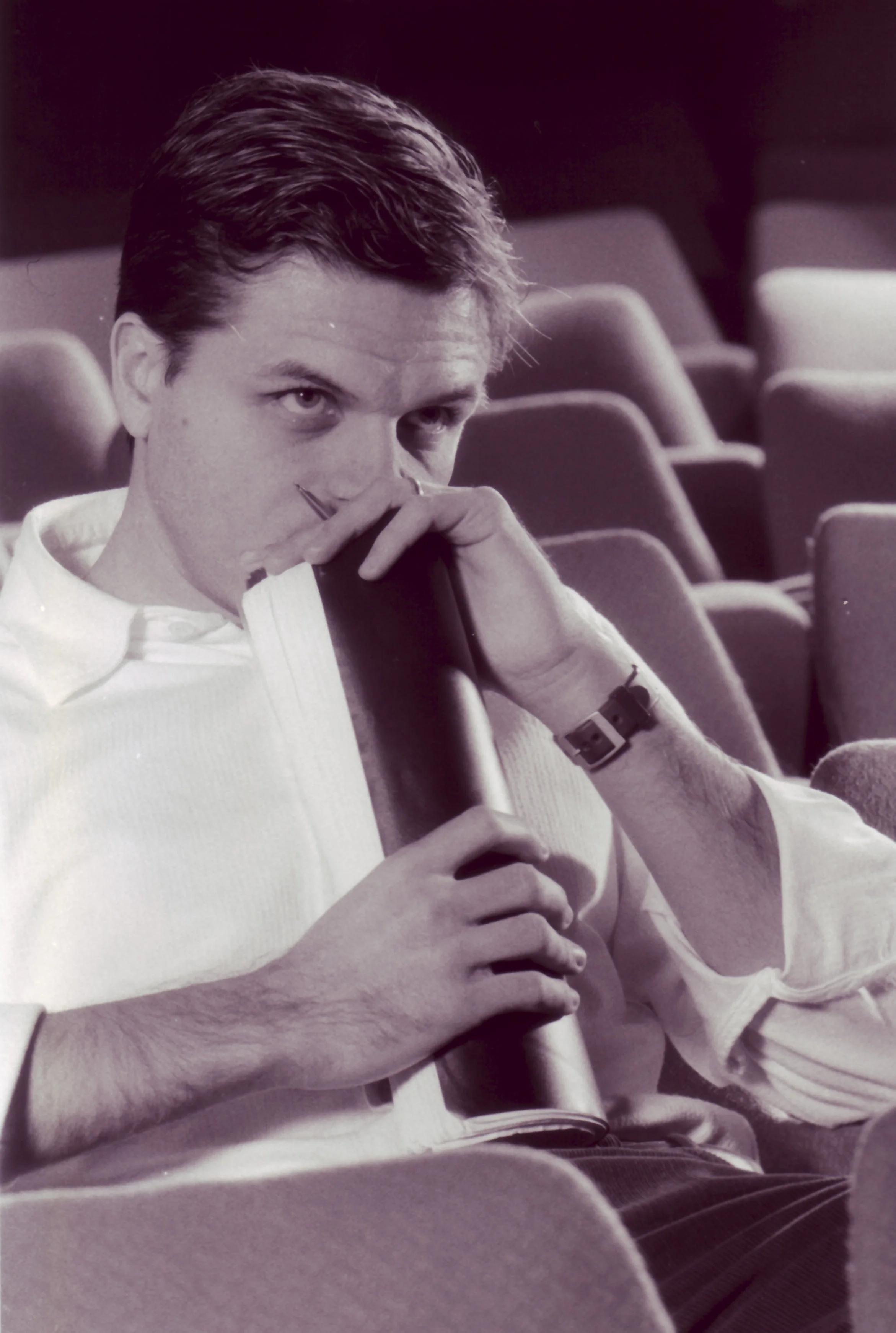 Lary Zappia during the rehearsals for "Glorija".