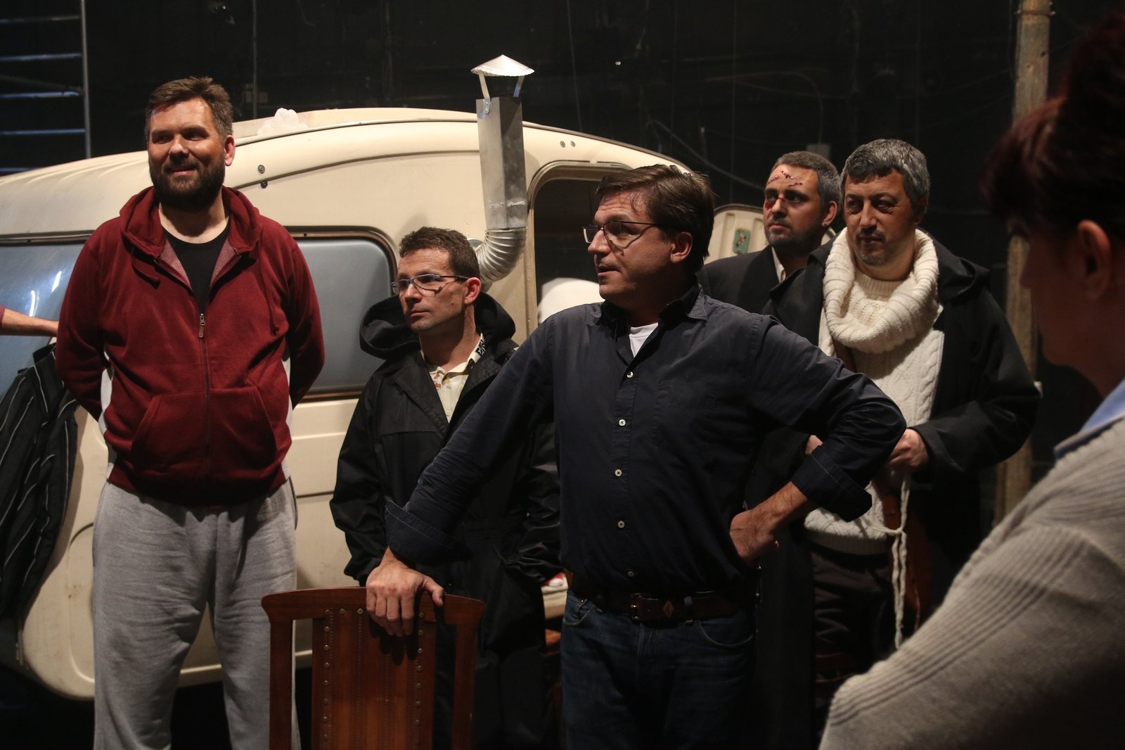Rehearsal: Slavko Sekulić, Saša Matovina, Lary Zappia, Dario Bercich, Rober Kolar and Anđela Nujić