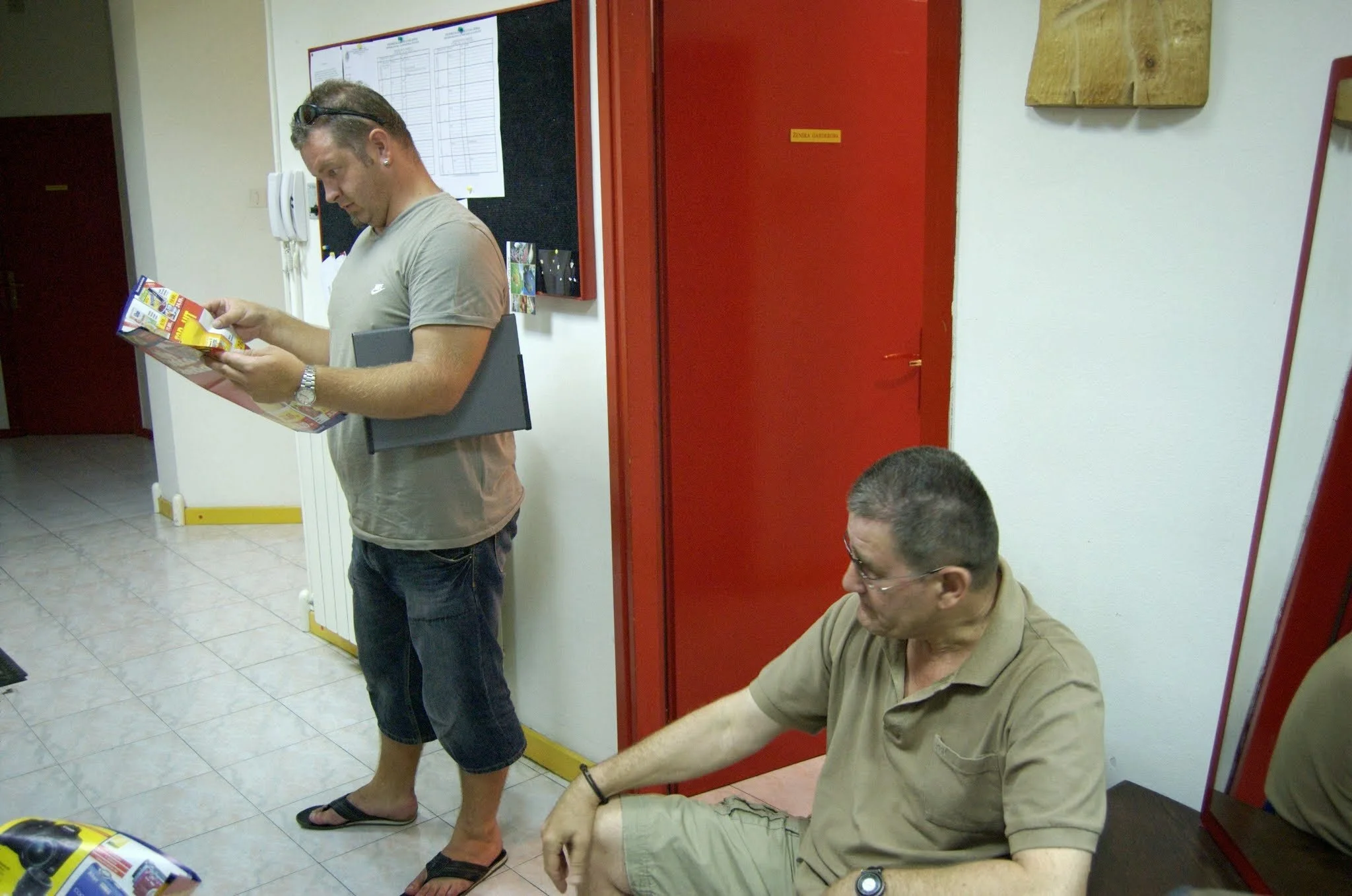 Early rehearsals: Zlatko VIcić and Anđelko Somborski
