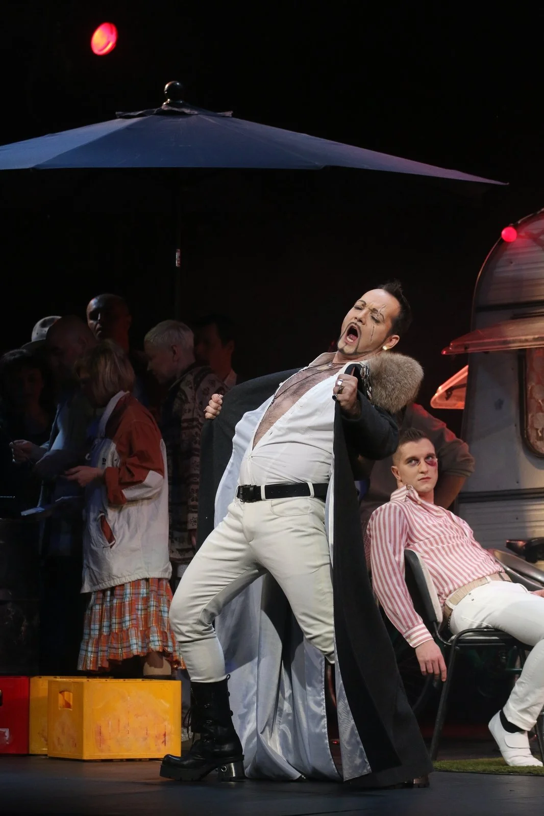 Duke of Mantua (Aljaž Farasin) and A Page (Ivan Kruljac)