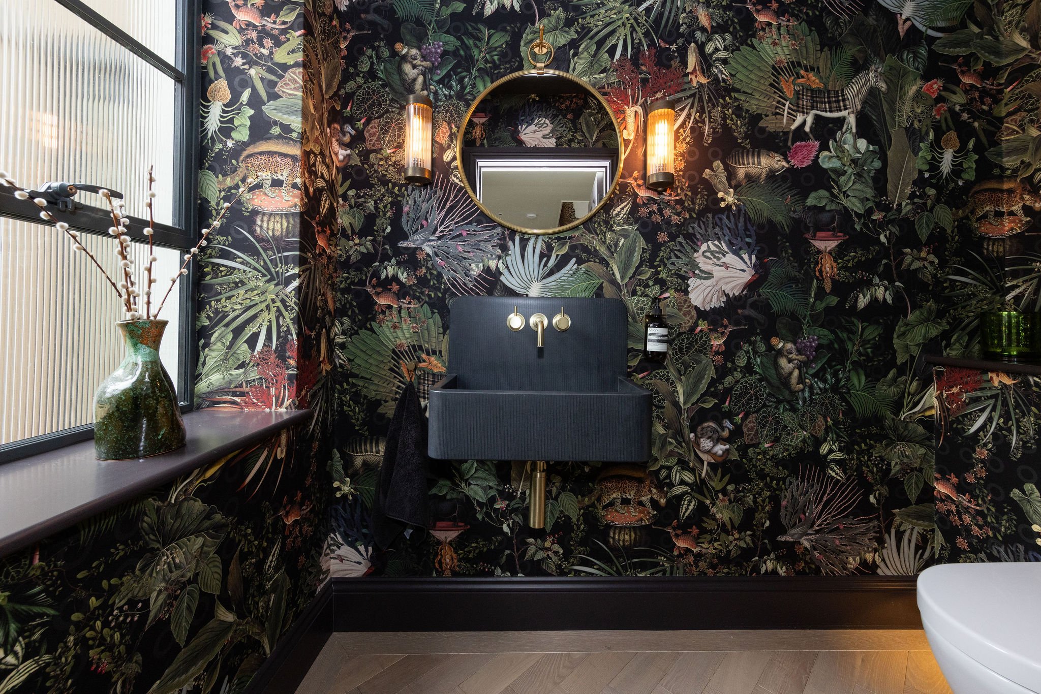 botanical-wallpaper-powder-room-black-basin-birdham.jpg