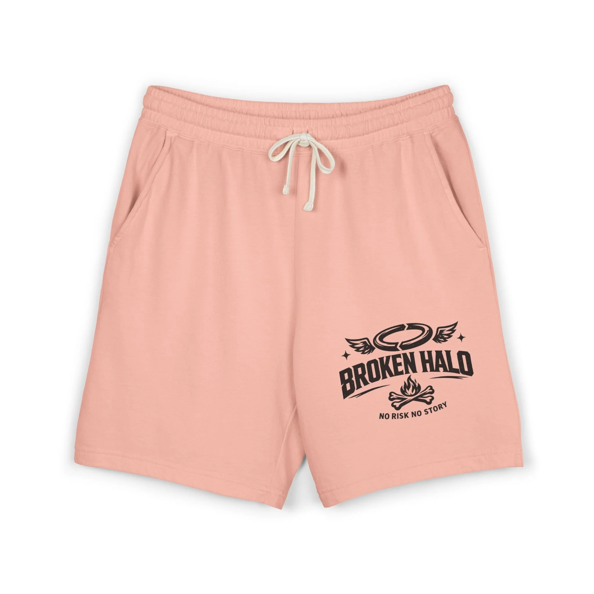 Broken Halo Graphic Women & Men Sweat Shorts | Lightweight fleece shorts