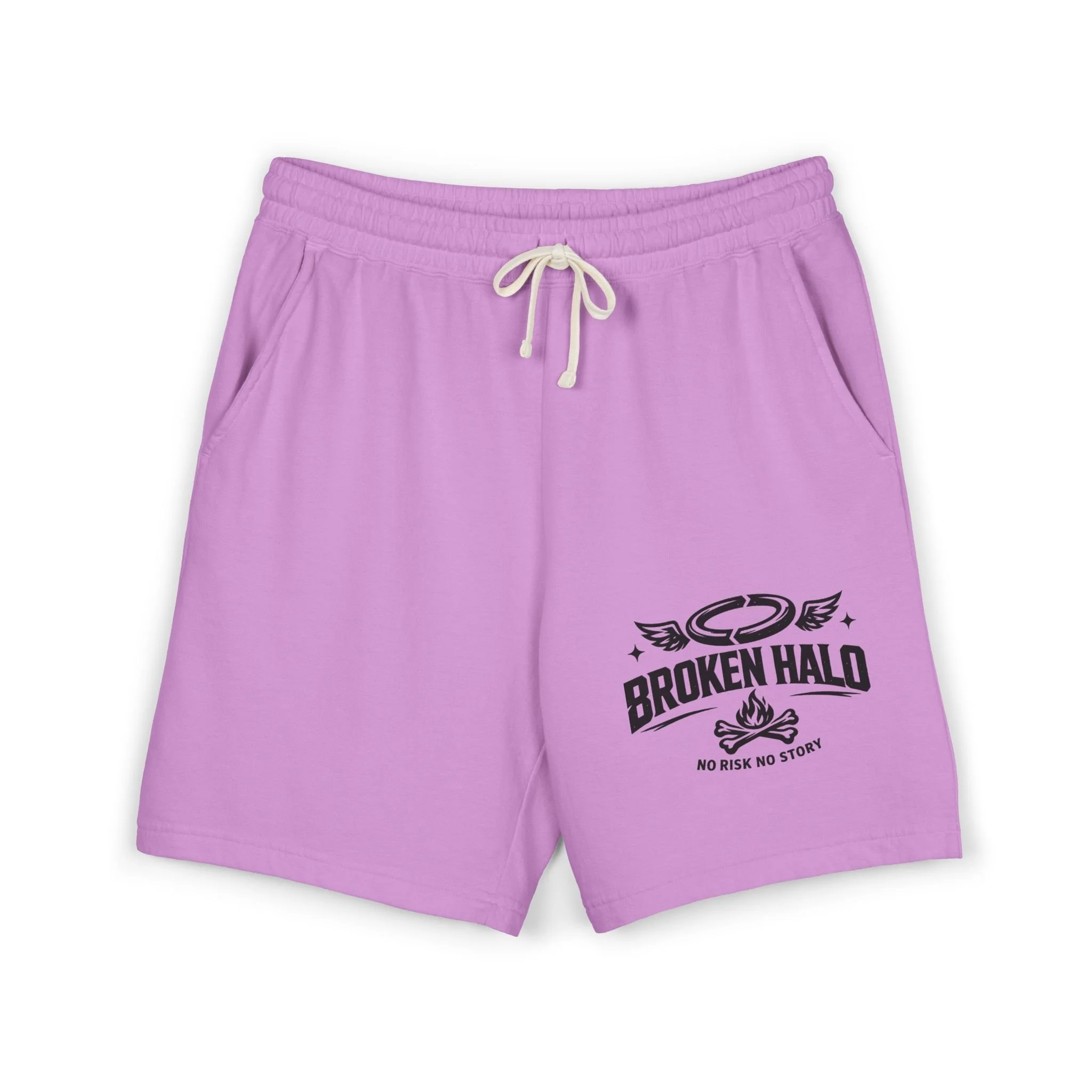 Broken Halo Graphic Women & Men Sweat Shorts | Lightweight fleece shorts