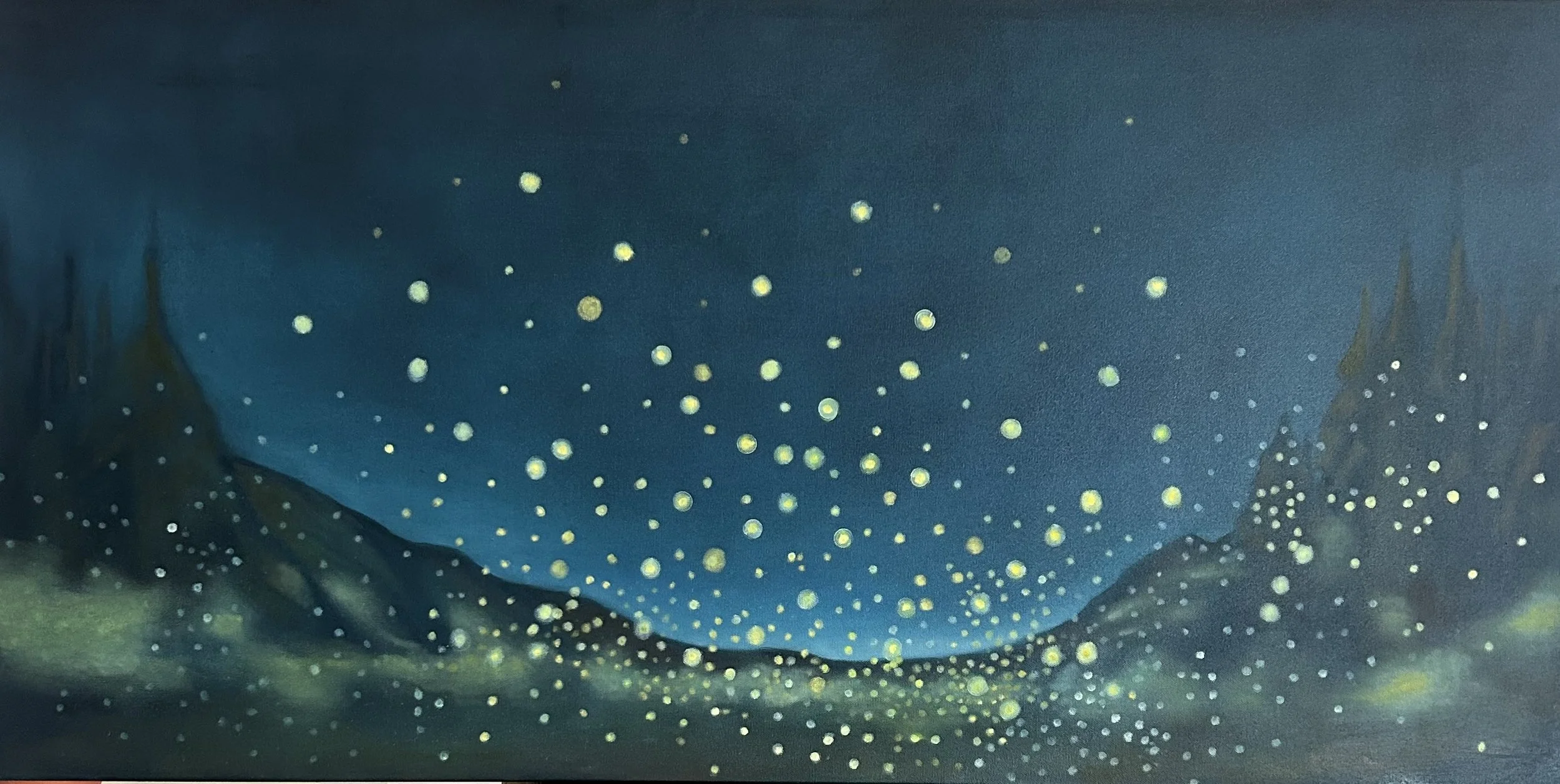 Fireflies #4, 2026
Oil on Canvas, 24" x 48"