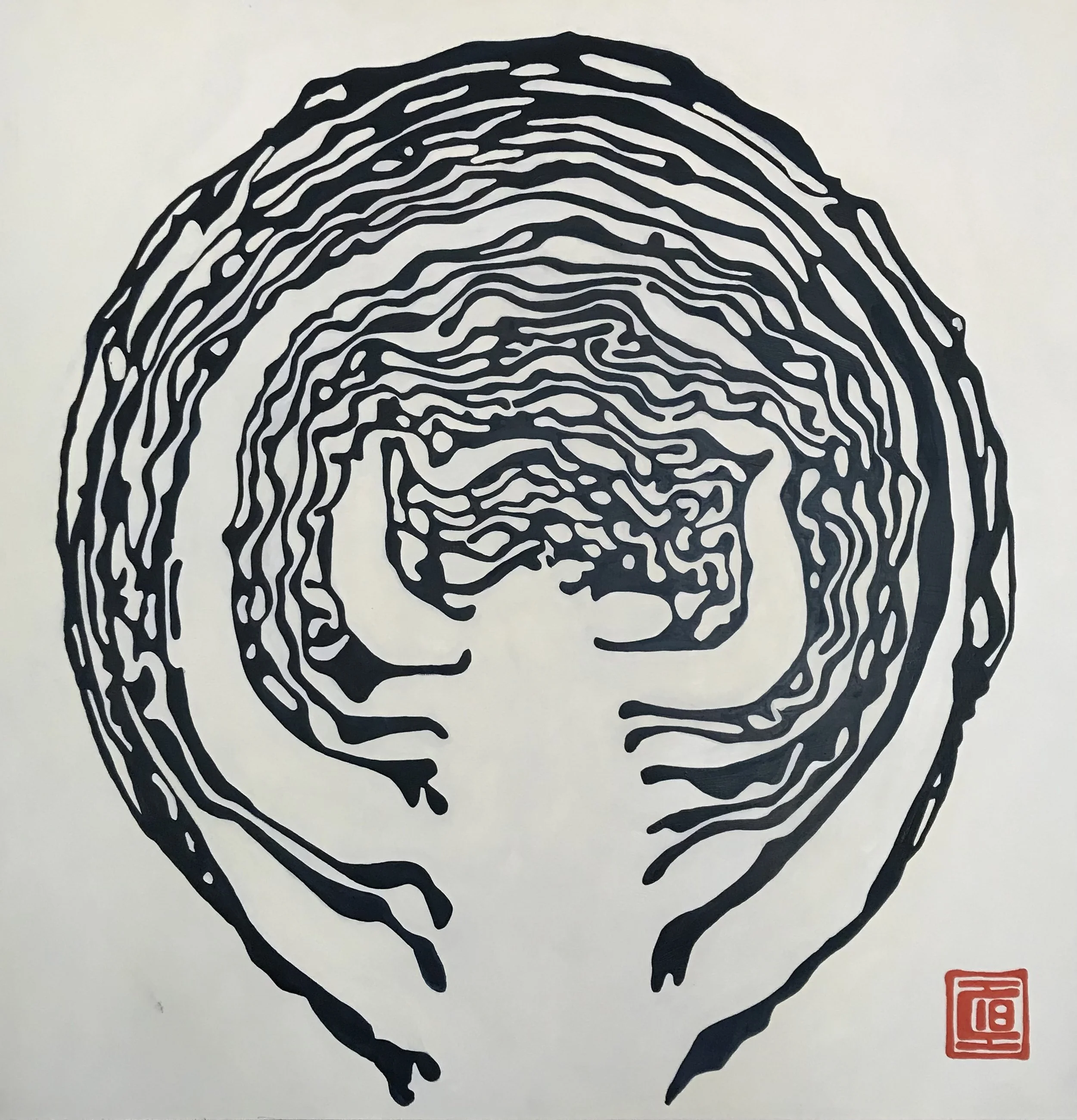Indigo Cabbage, 2018
Oil on Panel, 48" x 48"