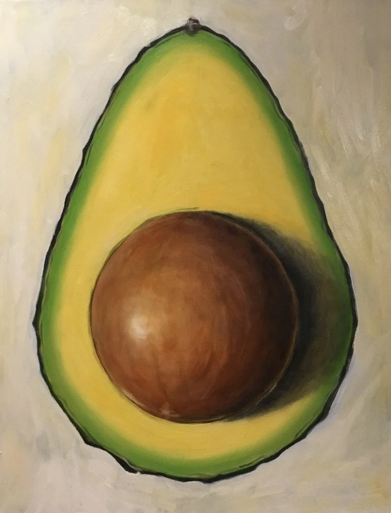 Avocado #6, 2016
Oil on Canvas, 20" x 16"