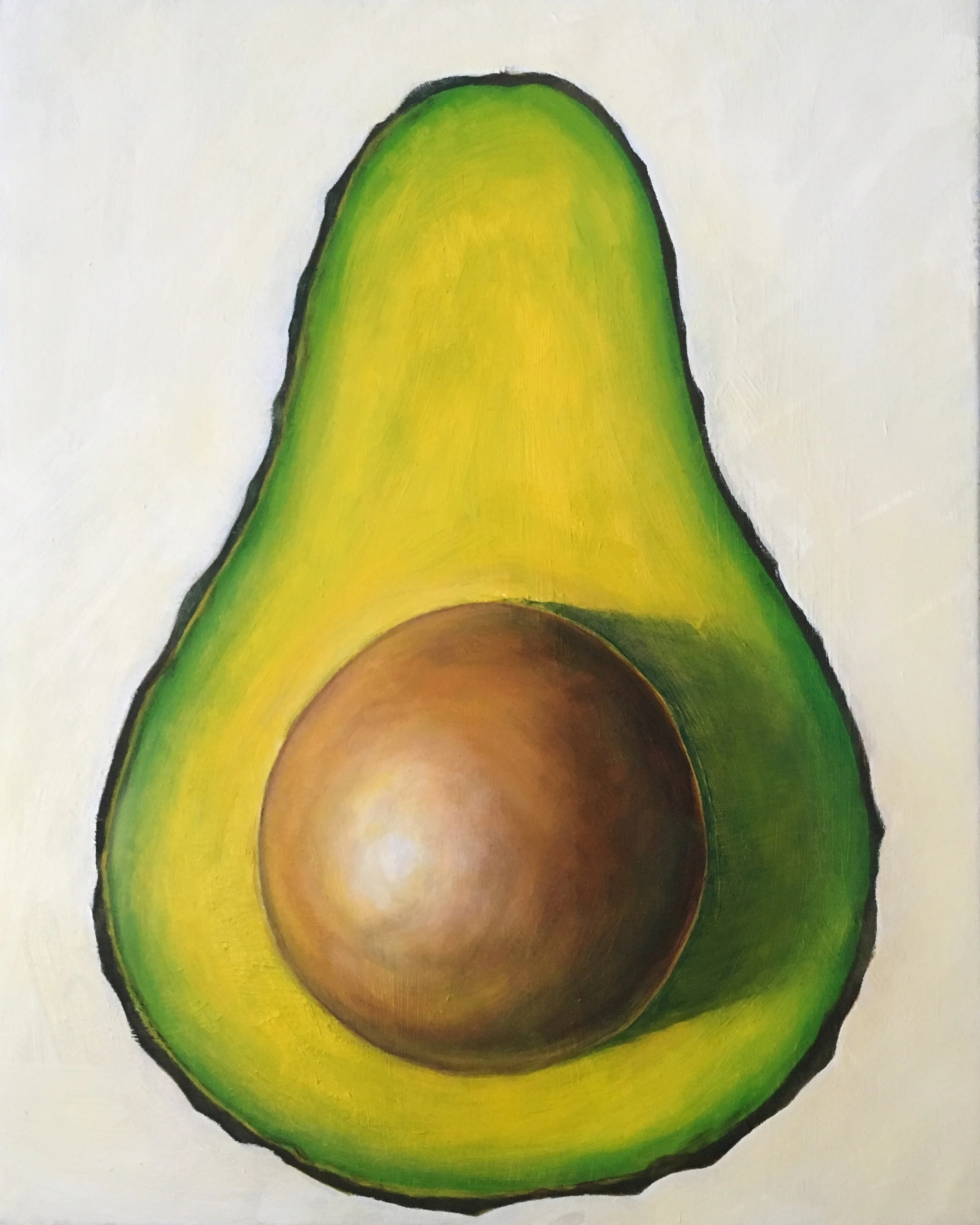 Avocado #2, 2016
Oil on Canvas, 20" x 16"