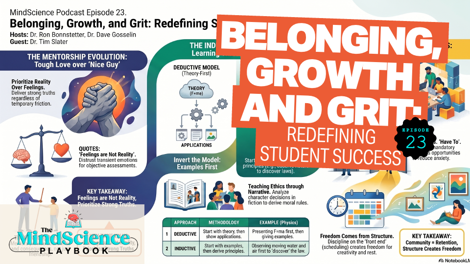 EPISODE 23: Belonging, Growth, and Grit: Redefining Student Success - Dr. Tim Slater