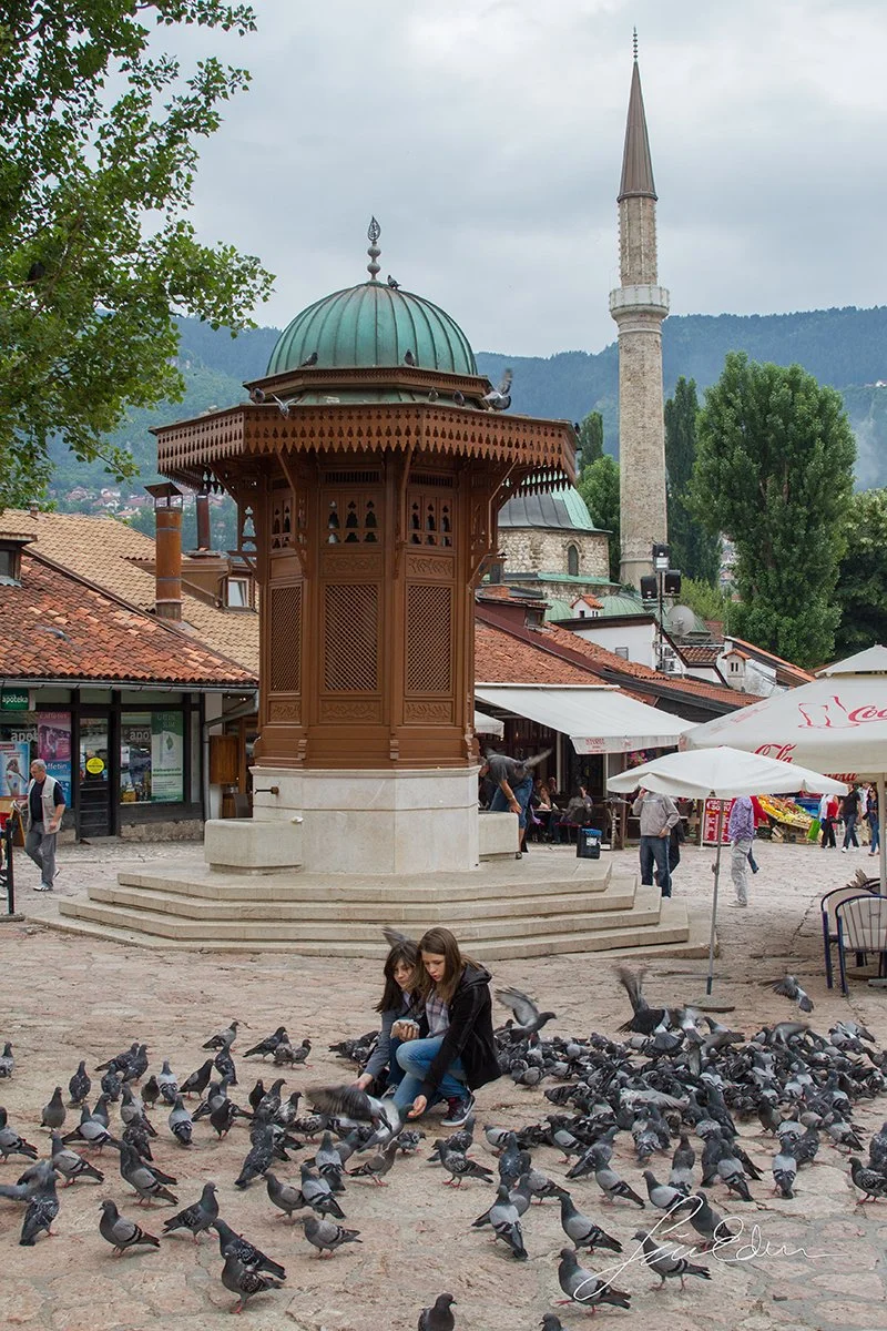 Bascarsija square, Sarajevo, Bosnia