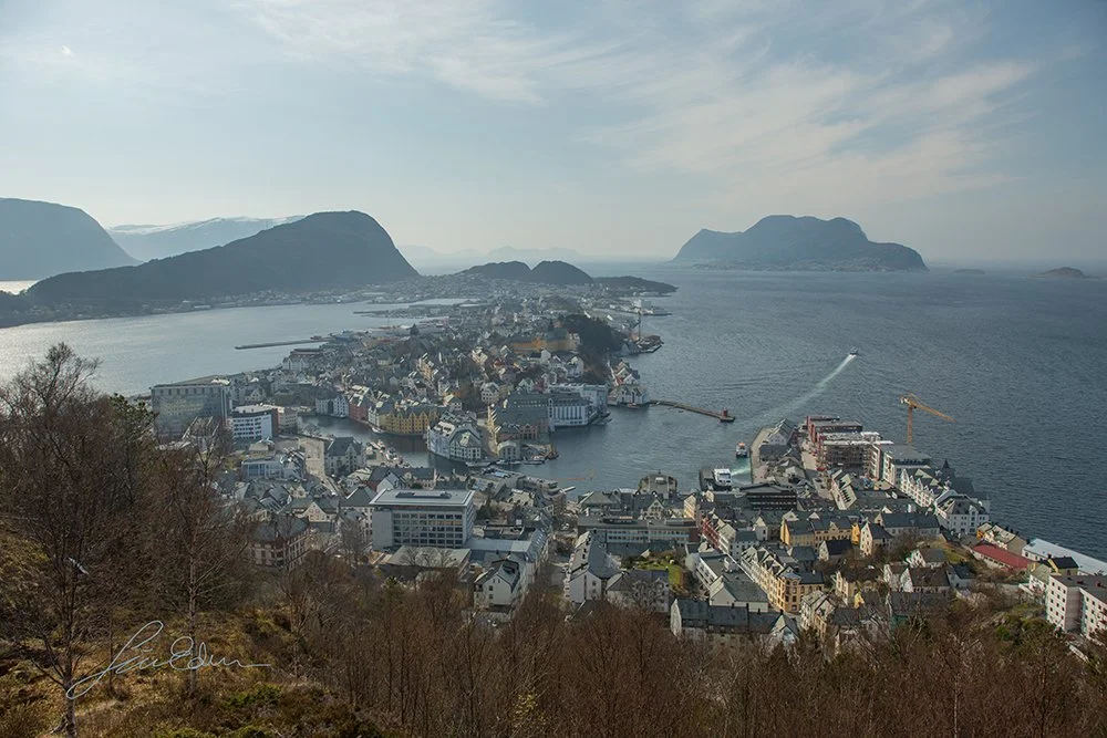"Hazy april day". Ålesund, Norway