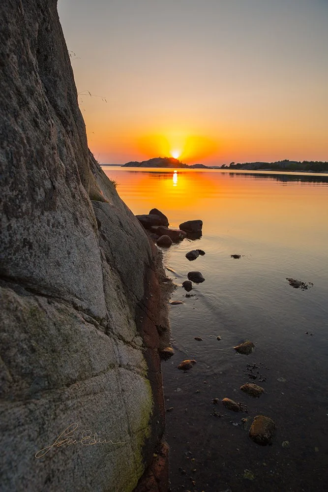 "Western sunset". Tjärnö, Bohuslän, Sweden