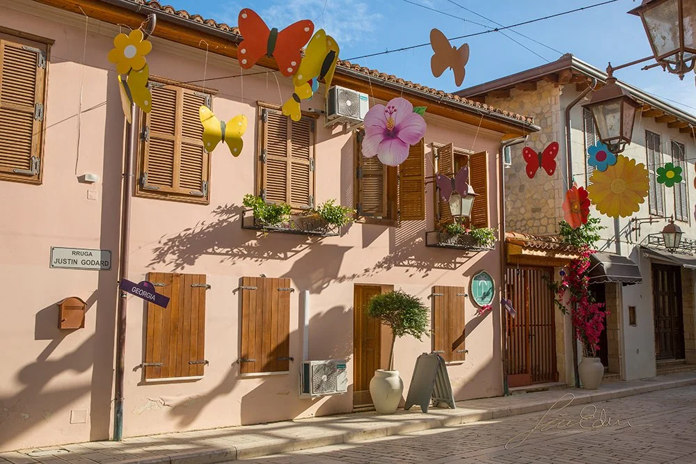 House and street full of life, Vlore, Albania