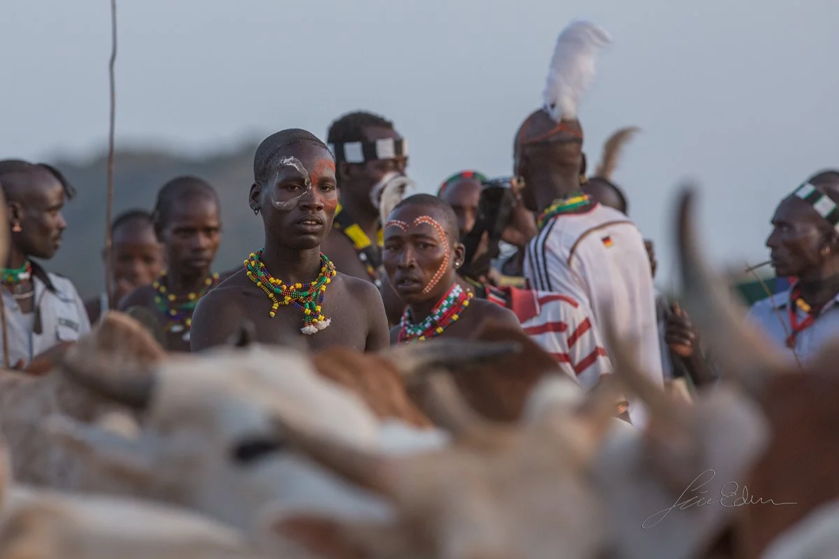 The groom prepares himself mentally for the traditional bull jumping. 