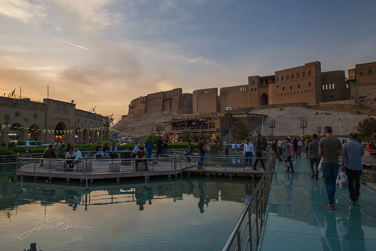 Shar park and Erbil citadel, Kurdistan, Iraq
